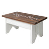 Addie Joy Big Step Decorative Step Stool - Walnut/White Wash